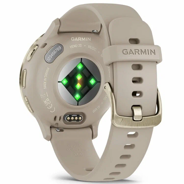 GARMIN VENU 3S Soft gold stainless steel bezel with French grey case and silicone band 010-02785-52 010-02785-52 от прозводителя Garmin