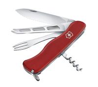 Нож Victorinox Cheese Master, 111 мм, 8 функций, с фиксатором лезвия, красный 0.8313.W от прозводителя Victorinox