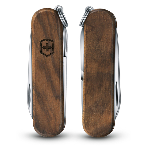 Нож-брелок Victorinox Classic SD, 58 мм, 5 функций, рукоять из орехового дерева 0.6221.63 от прозводителя Victorinox