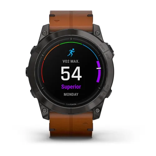 GARMIN EPIX Pro G2 51mm Carbon Grey DLC Titanium with Chestnut Leather Band 010-02804-30 010-02804-30 от прозводителя Garmin