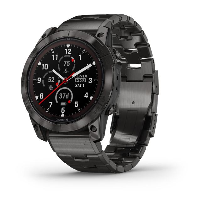 Garmin fenix 7X Pro Sapphire Solar Edition Титановый угольно-серый корпус с DLC-покрытием и титановым браслетом 010-02778-30 от прозводителя Garmin