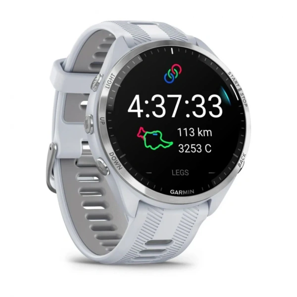 GARMIN FORERUNNER 965, Titanium Bezel with Whitestone Case and Whitestone/Powder Grey Silicone Band 010-02809-11 010-02809-11 от прозводителя Garmin