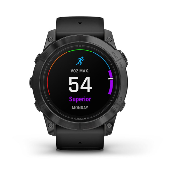 Garmin epix Pro (Gen 2) Standard Edition 51 мм, серый, черный силиконовый ремешок 010-02804-21 от прозводителя Garmin