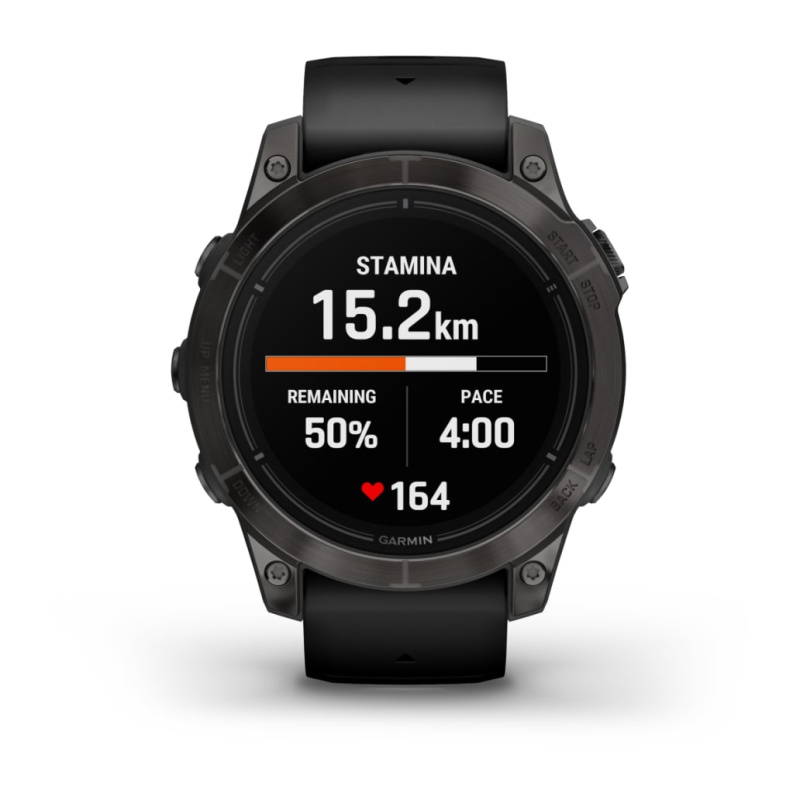 Garmin Epix Pro (Gen 2) - 47 мм PRO | SAPPHIRE | Carbon Grey DLC Titanium with Black Band