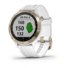 Garmin Approach S40 | Light Gold PVD Coated with White Band