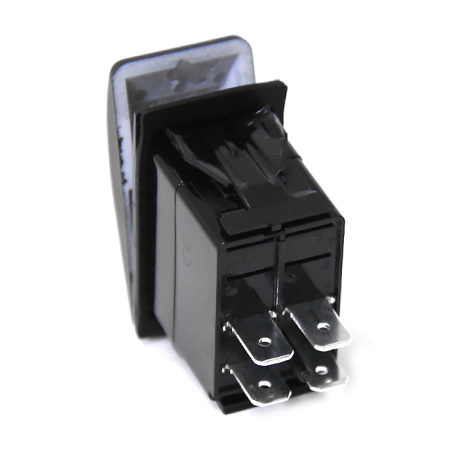 Переключатель (on)-off, DPST, 4P без подсветки NEKEKE A12104BB от прозводителя NEKEKE