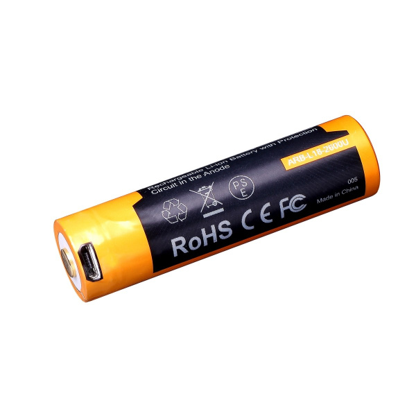 Аккумулятор 18650 Fenix 2600U mAh с разъемом для USB, ARB-L18-2600U ARB-L18-2600U от прозводителя Fenix