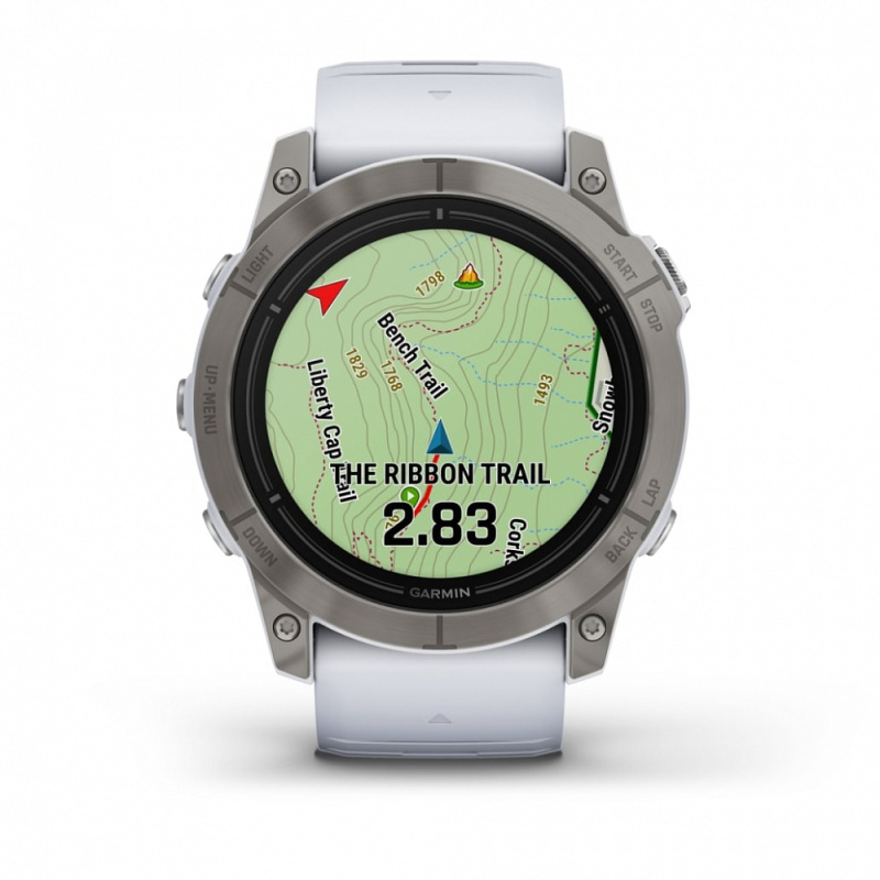 Garmin Epix Pro (Gen 2) - 51 мм SAPPHIRE | Titanium with Whitestone Band