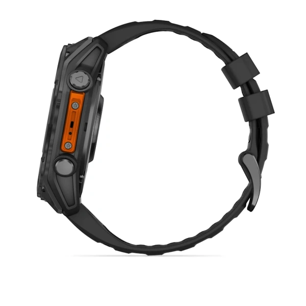 Garmin Fenix ​​8 — AMOLED 51 мм — серо-серый с черным силиконовым ремешком 010-02905-00 от прозводителя Garmin