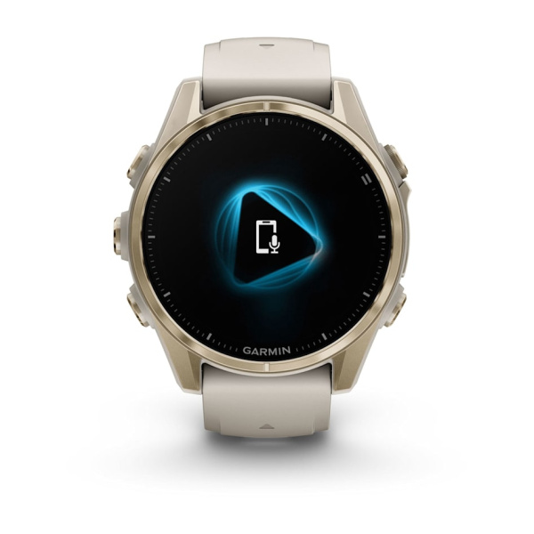 GARMIN FENIX 8 - 43 MM, AMOLED, SAPPHIRE SOFT GOLD WITH FOG GRAY/DARK SANDSTONE SILICONE BAND 010-02903-18 010-02903-18 от прозводителя Garmin