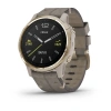 Garmin Fenix 6s - 42 мм SAPPHIRE | Light gold-tone with shale grey leather band