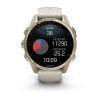 Garmin Fenix 8 - 43 мм AMOLED | Sapphire | Soft Gold with Fog grey/dark sandstone silicone band