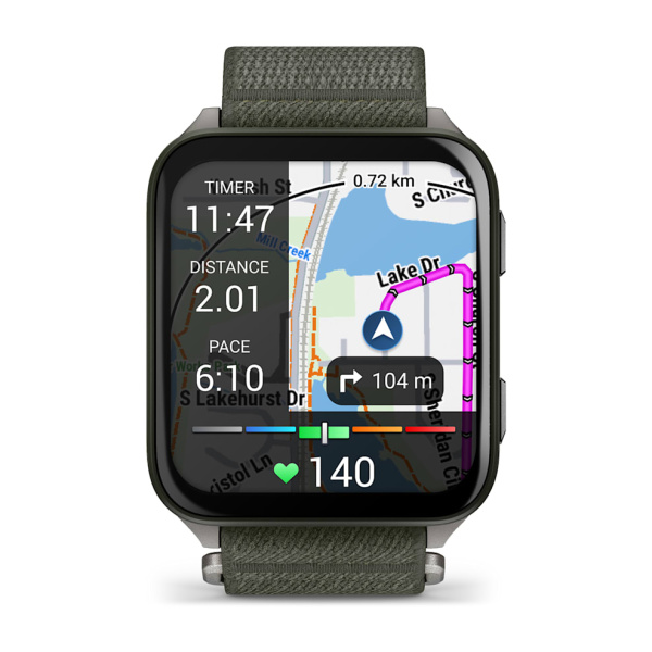 GARMIN  Venu X1 Moss with Titanium Caseback and Moss ComfortFit Nylon Band 010-02980-01 010-02980-01 от прозводителя Garmin