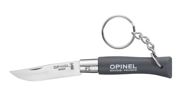 Нож-брелок Opinel №4, нержавеющая сталь, серый, 002056 002056 от прозводителя Opinel