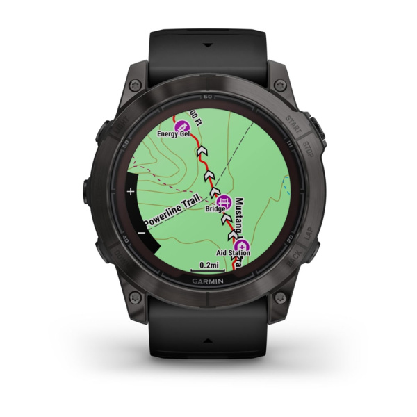 Garmin fenix 7X Pro Sapphire Solar Edition Титановый угольно-серый корпус с DLC-покрытием и черным ремешком 010-02778-11 от прозводителя Garmin