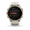 Garmin Fenix 8 - 43 мм AMOLED | Sapphire | Soft Gold with Fog grey/dark sandstone silicone band
