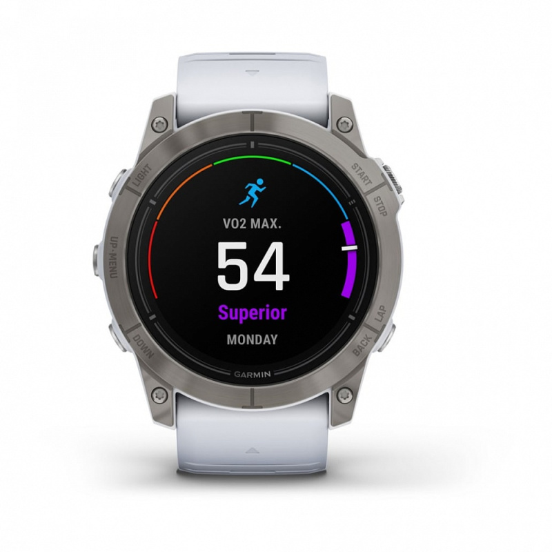 Garmin Epix Pro (Gen 2) - 51 мм SAPPHIRE | Titanium with Whitestone Band