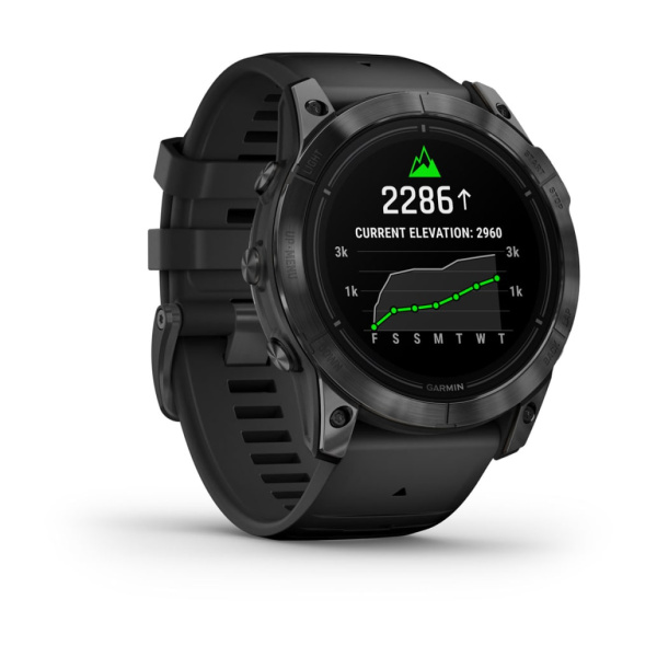 Garmin epix Pro (Gen 2) Standard Edition 51 мм, серый, черный силиконовый ремешок 010-02804-21 от прозводителя Garmin