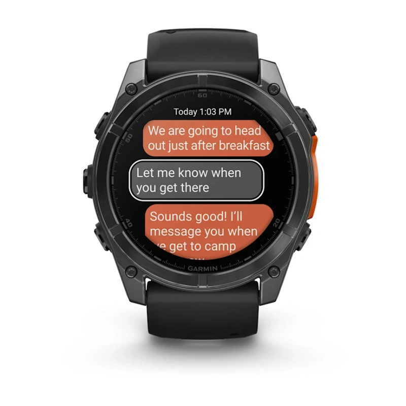 Garmin Fenix 8 - 51 мм AMOLED | Slate grey with Black silicone band