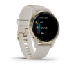Garmin Venu 2s - 40 мм Премиум-функции | Light Gold Stainless Steel Bezel with Light Sand Case and Silicone Band