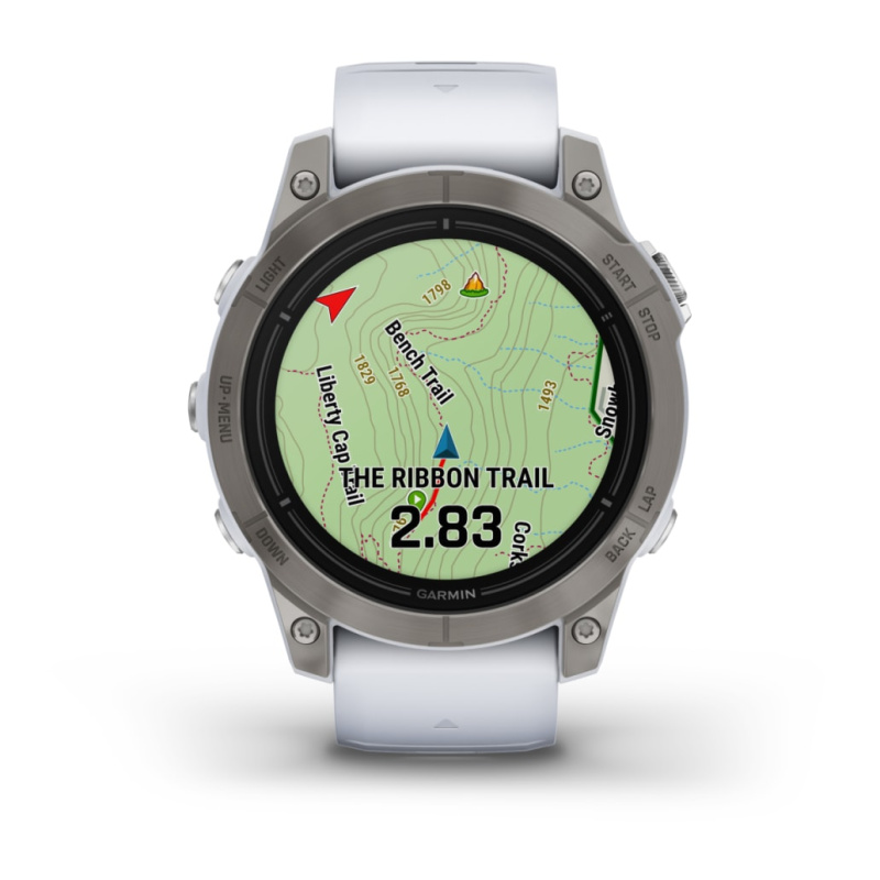 Garmin Epix Pro (Gen 2) - 47 мм SAPPHIRE | Titanium with Whitestone Band