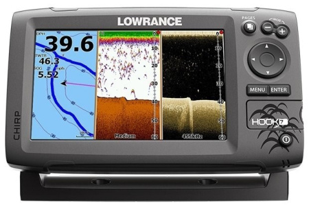 Lowrance HOOK-7 Mid/High/DownScan™