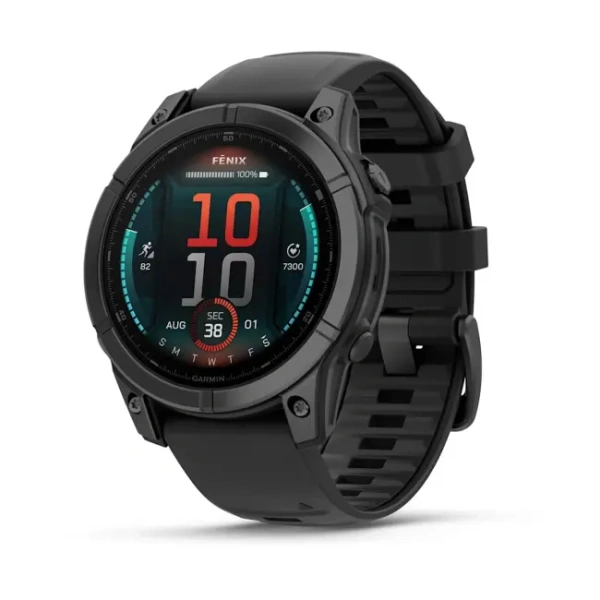 Garmin Fenix ​​​​E — 47 мм — серо-серый с черным силиконовым ремешком 010-03025-01 от прозводителя Garmin