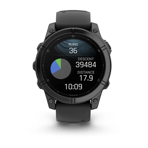 Garmin Fenix ​​​​E — 47 мм — серо-серый с черным силиконовым ремешком 010-03025-01 от прозводителя Garmin