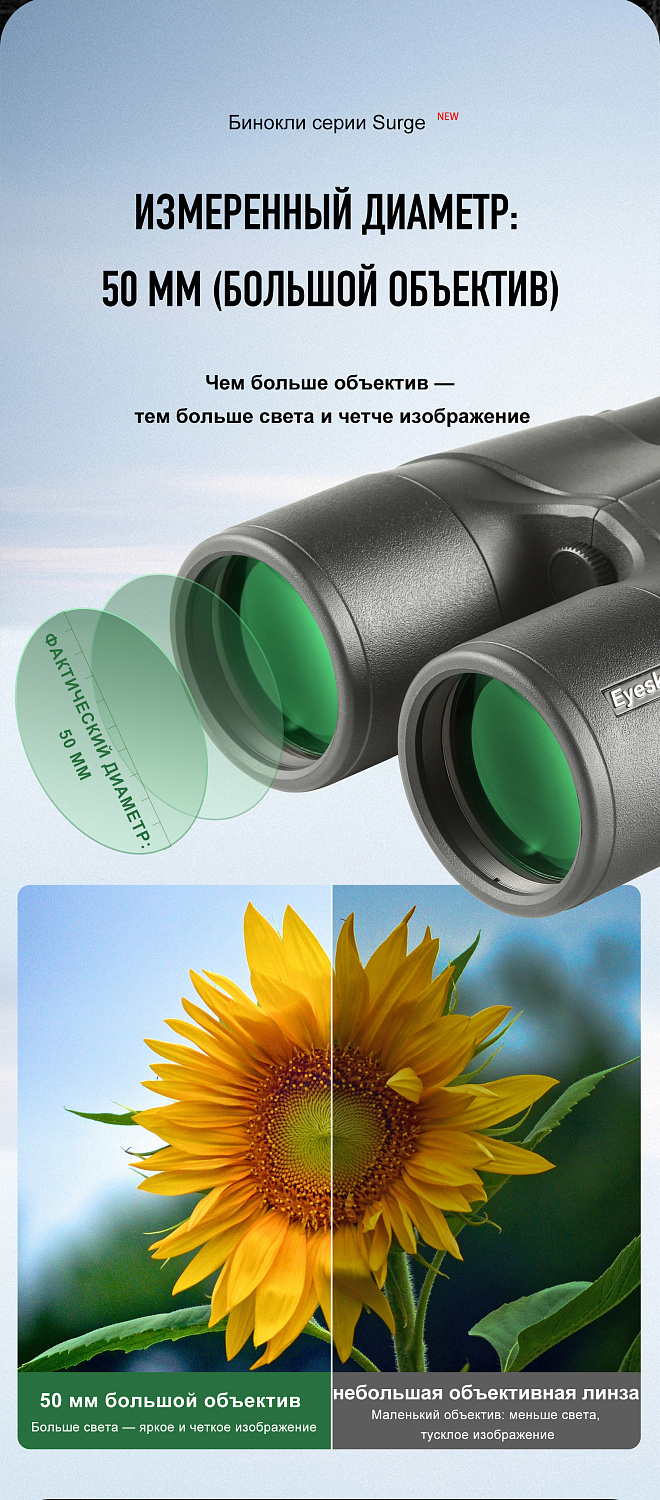 Бинокль Eyeskey Surge - 10x42
