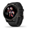 Garmin Venu 2 - 45 мм Премиум-функции | Slate stainless steel bezel with black case and silicone band