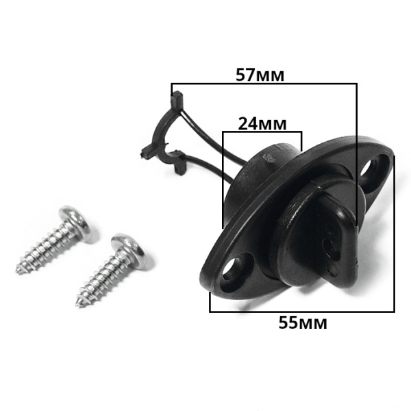 Заглушка дренажная SUNFINE 55 мм с крепежом, пластик черный SF20328-1S от прозводителя SUNFINE MARIN