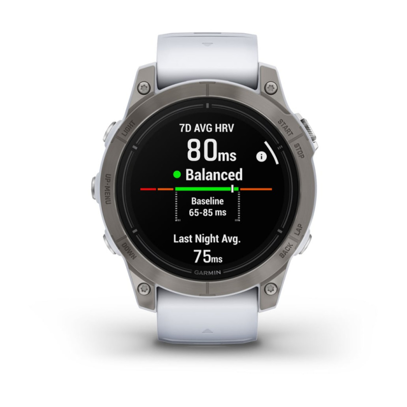Garmin Epix Pro (Gen 2) - 47 мм SAPPHIRE | Titanium with Whitestone Band