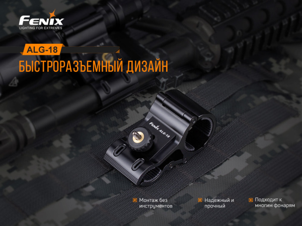 Крепление на оружие для фонарей Fenix ALG-18 ALG-18 от прозводителя Fenix