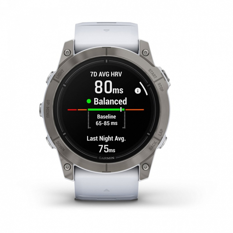 Garmin Epix Pro (Gen 2) - 51 мм SAPPHIRE | Titanium with Whitestone Band