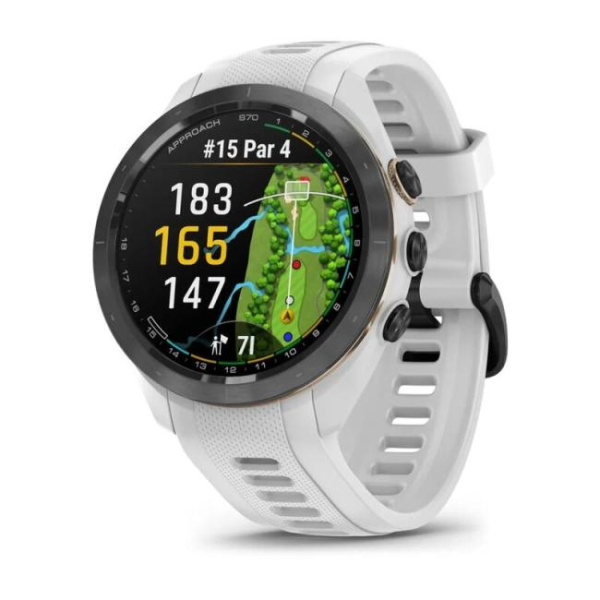 GARMIN APPROACH S70 42 MM - BLACK WITH WHITE SILICONE BAND 010-02746-10 010-02746-10 от прозводителя Garmin