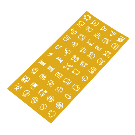 Наклейки с надписями для кнопок NEKEKE JSL от прозводителя NEKEKE