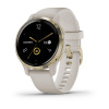Garmin Venu 2s - 40 мм Премиум-функции | Light Gold Stainless Steel Bezel with Light Sand Case and Silicone Band